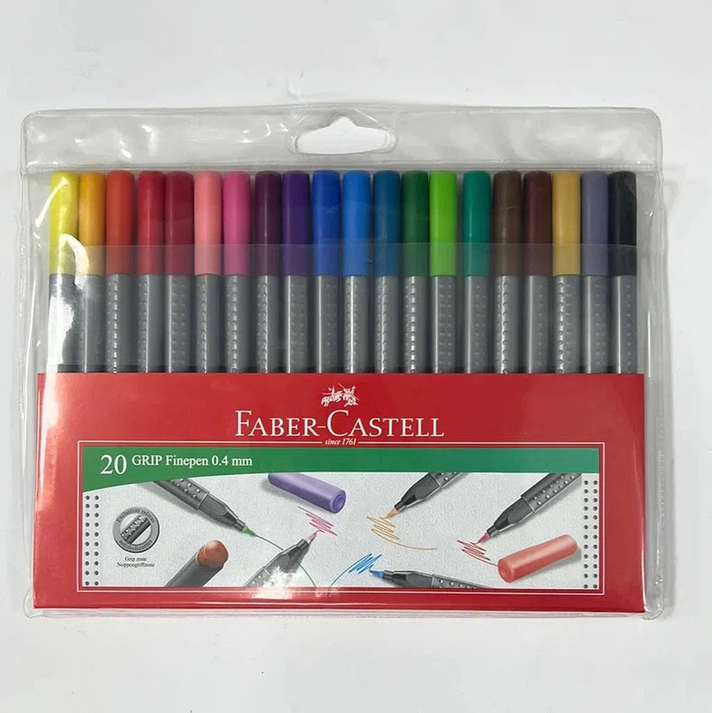 Faber Castell Fineliner Pens 20 Colors-Pens-Faber Castell-Star Light Kuwait