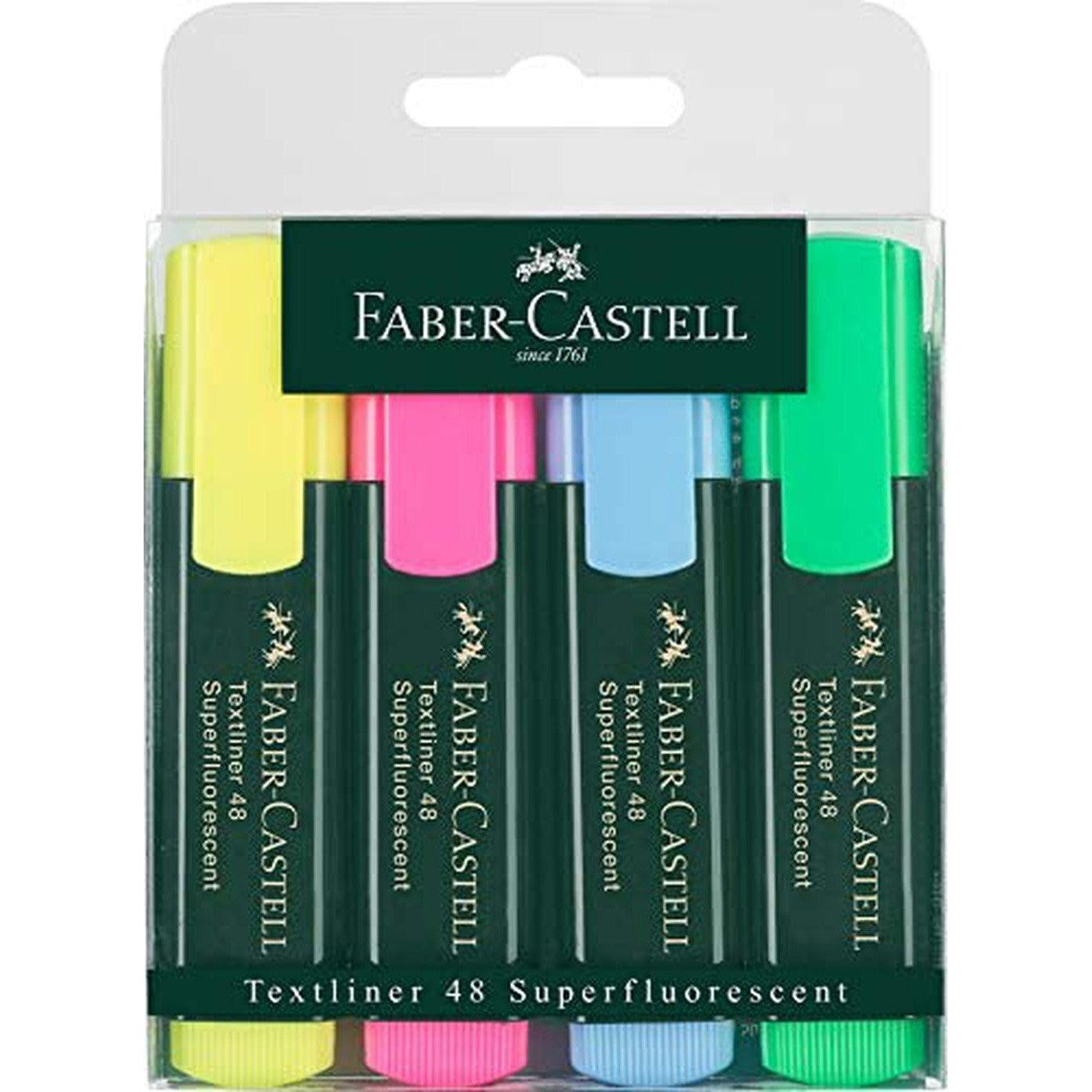 Faber Castell Highlighter Set Of 4-Pens-Faber Castell-Star Light Kuwait