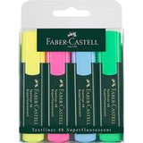 Faber Castell Highlighter Set Of 4-Pens-Faber Castell-Star Light Kuwait