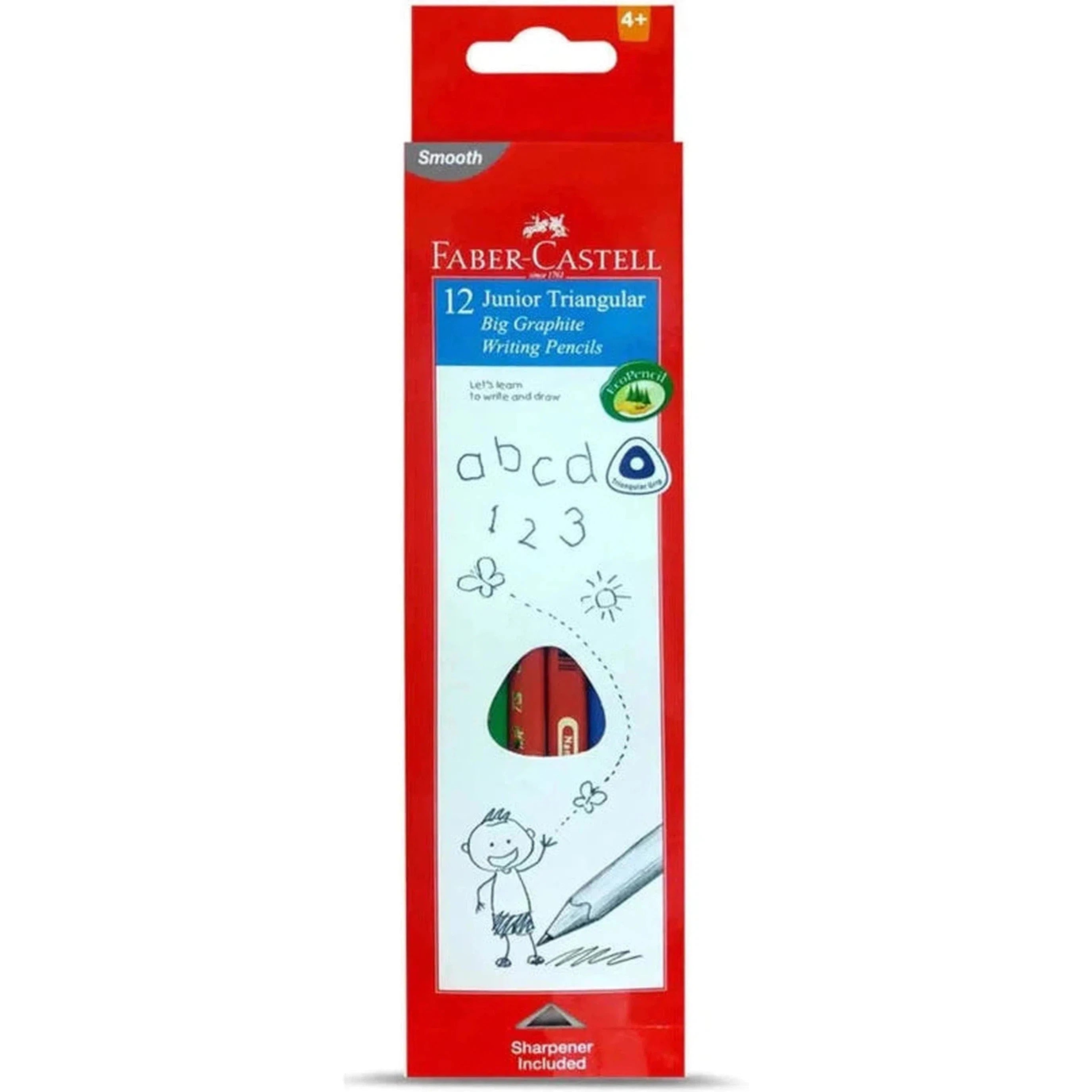 Faber Castell Junior Triangular Big Graphite-Art Sets And Material-Faber Castell-Star Light Kuwait