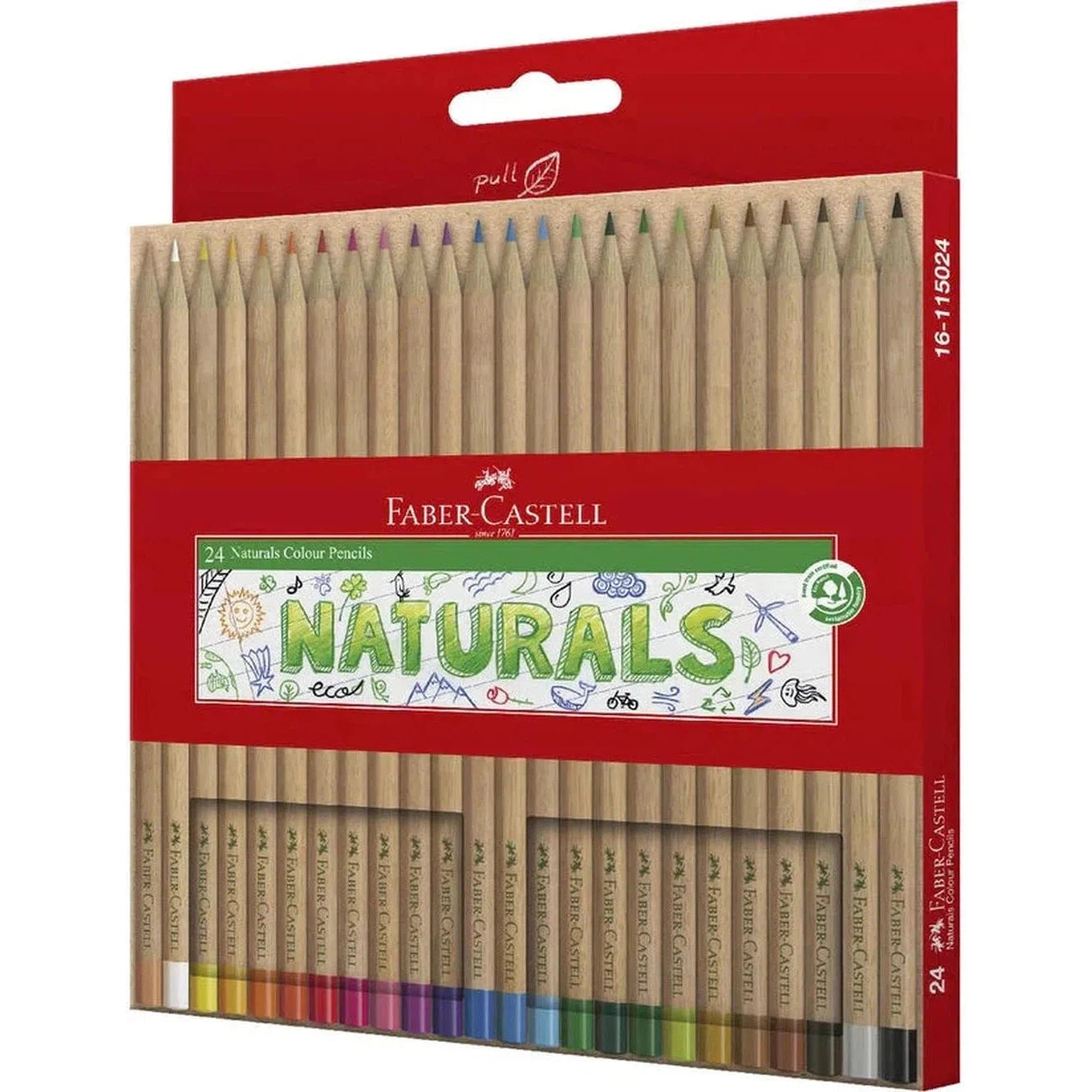 Faber Castell Natural Colour Pencils 24-Art And Crafts-Faber Castell-Star Light Kuwait