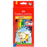 Faber Castell-Redline Jumbo Color Pencil 10 (Long)-School Supplies-Faber Castell-Star Light Kuwait