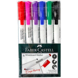 Faber Castell Slim Whiteboard Marker Fine Tip Set Of 6-Art And Crafts-Faber Castell-Star Light Kuwait