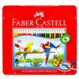 Faber Castell-Water Color Pen 24 Colors (Flat Tin)-Drawing And Coloring-Faber Castell-Star Light Kuwait