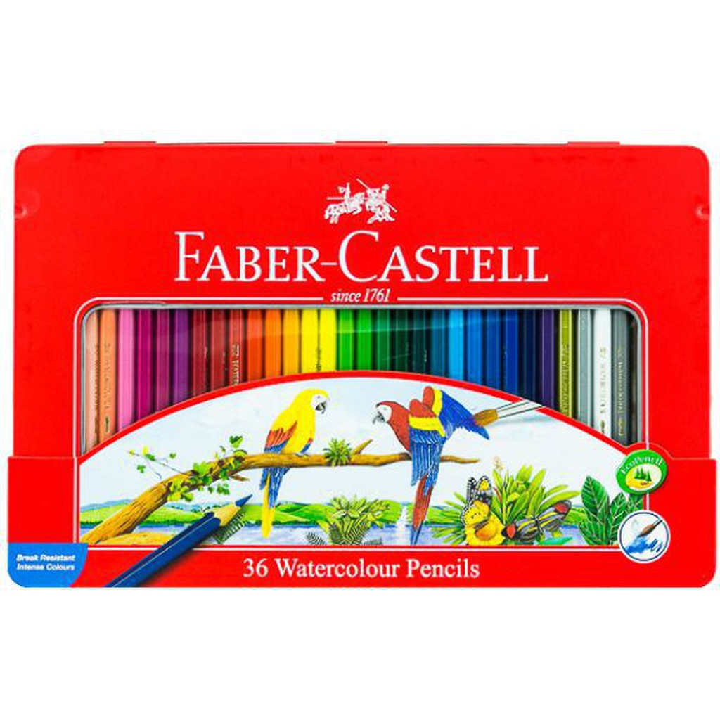 Faber Castell-Water Color Pen 36 Colors (Flat Tin)-Drawing And Coloring-Faber Castell-Star Light Kuwait