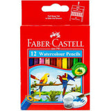 Faber Castell-Water Color Pencil 12 Colors (Half Size)-Pencils-Faber Castell-Star Light Kuwait