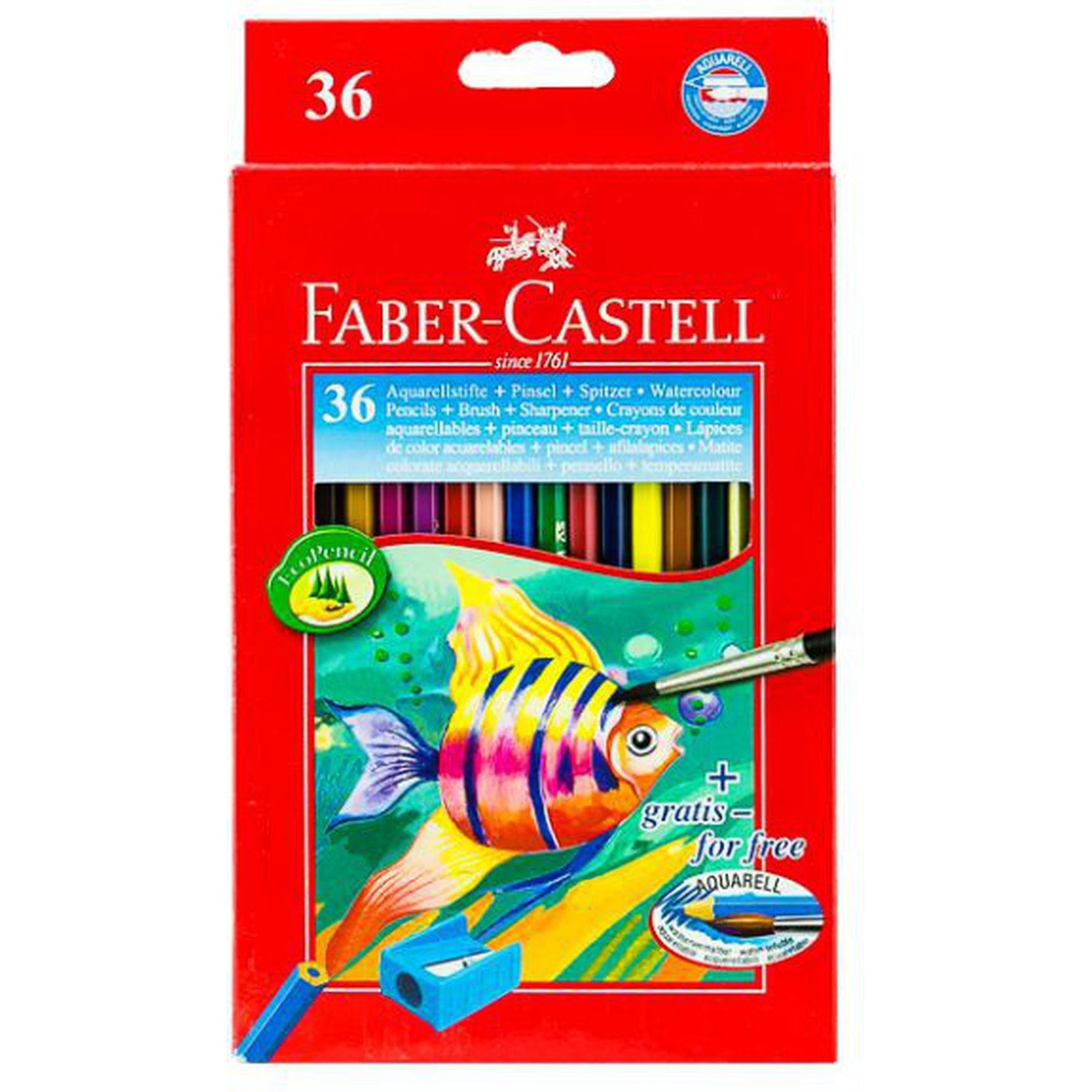 Faber Castell-Water Color Pencil 36 Colors (Full Size)-Pencils-Faber Castell-Star Light Kuwait