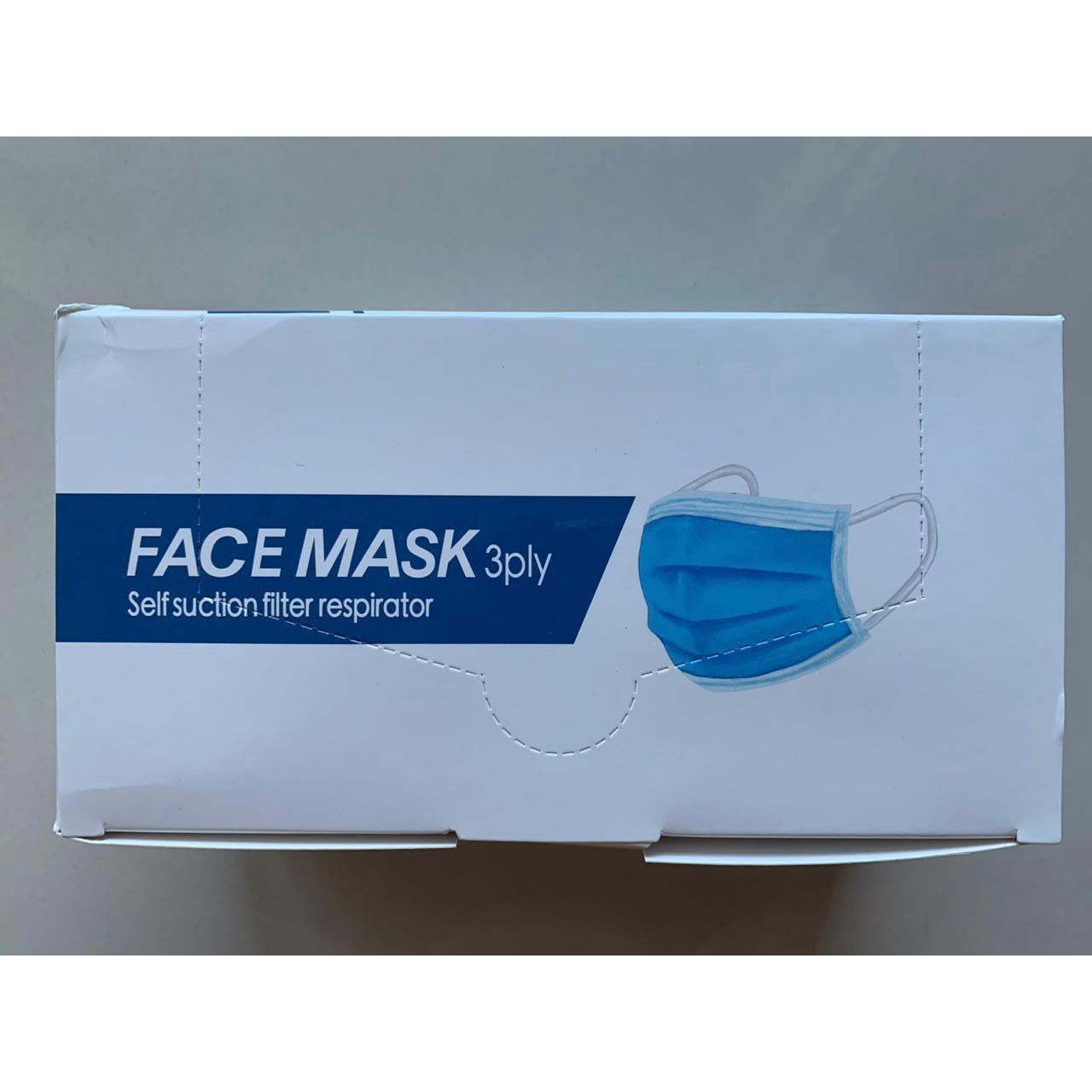 Face Mask 3 Ply 50 Pcs-Cleaning Supplies-Other-Star Light Kuwait