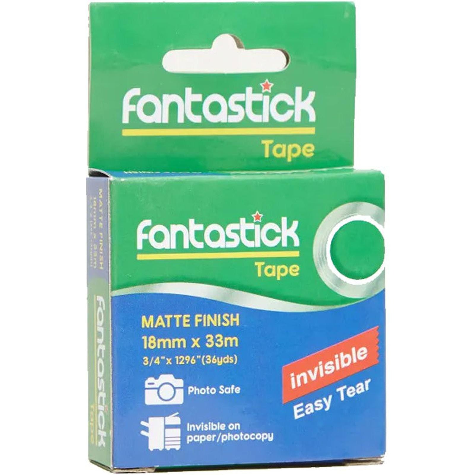 Fantastick Invisible Tape 18Mm X 33M-Tapes And Adhesives-Other-Star Light Kuwait