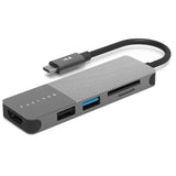 موزع USB من النوع C محمول 5 في 1 من فيلتك - رمادي