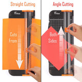 Firbon A4 Paper Cutter 12 Inch Titanium Paper Trimmer - Black