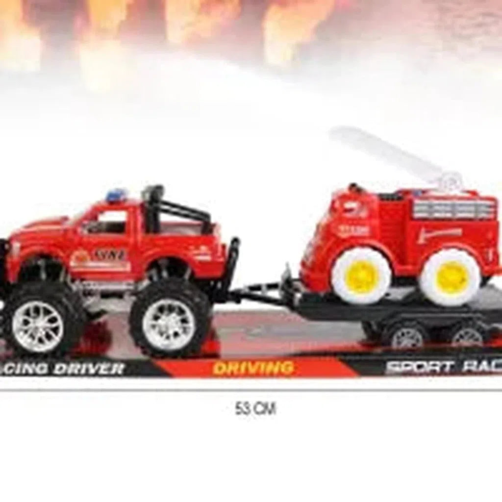Fire Engine Big Tire Car With Fire Rescue Vehicle-363D-4-Common Toys-Other-Star Light Kuwait