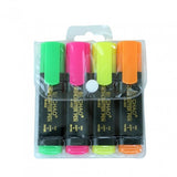 Fluorescent Highlighter Pen Set of 4