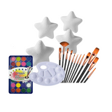 Foam Star Shaped Solids White Bundle