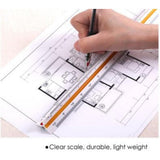 Foska 30Cm Plastic Triangle Scale Ruler Bp9331-30-Accessories And Organizers-Foska-Star Light Kuwait