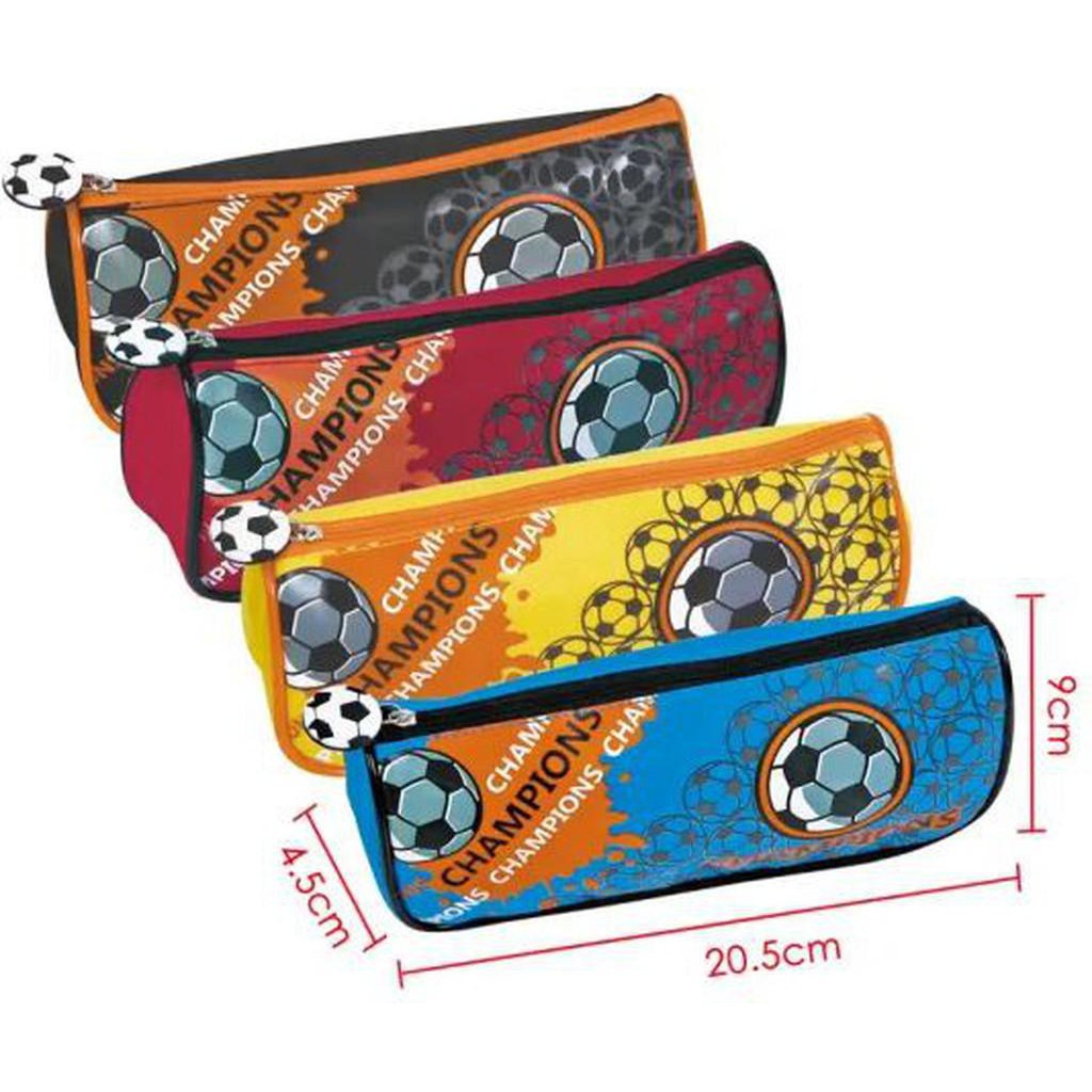 Foska 600D Polyester Fiber Pencil Bag Football Design Bd2038-School Supplies-Foska-Star Light Kuwait