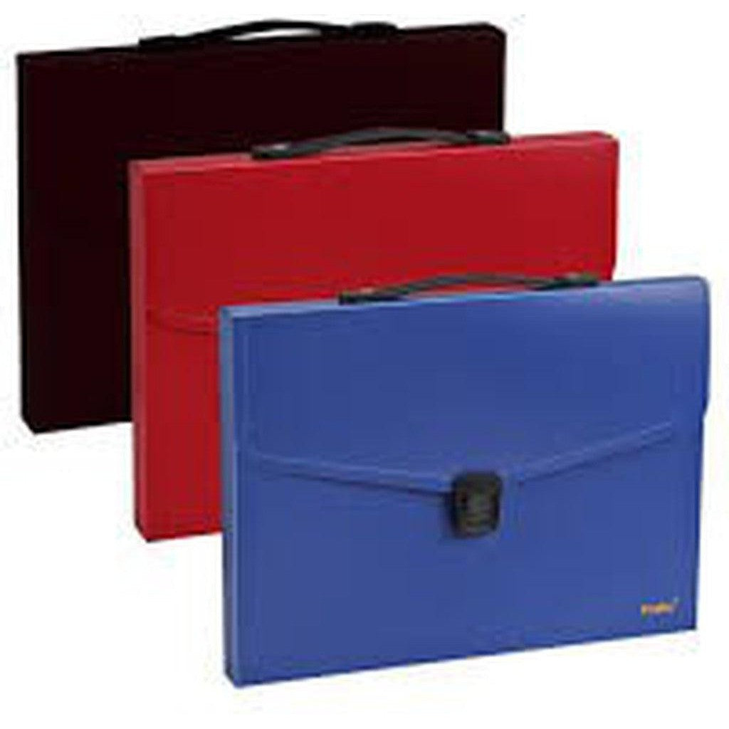 Foska A4 Solid Color Pp Document Case-Filiing Accessories-Other-Black-Star Light Kuwait