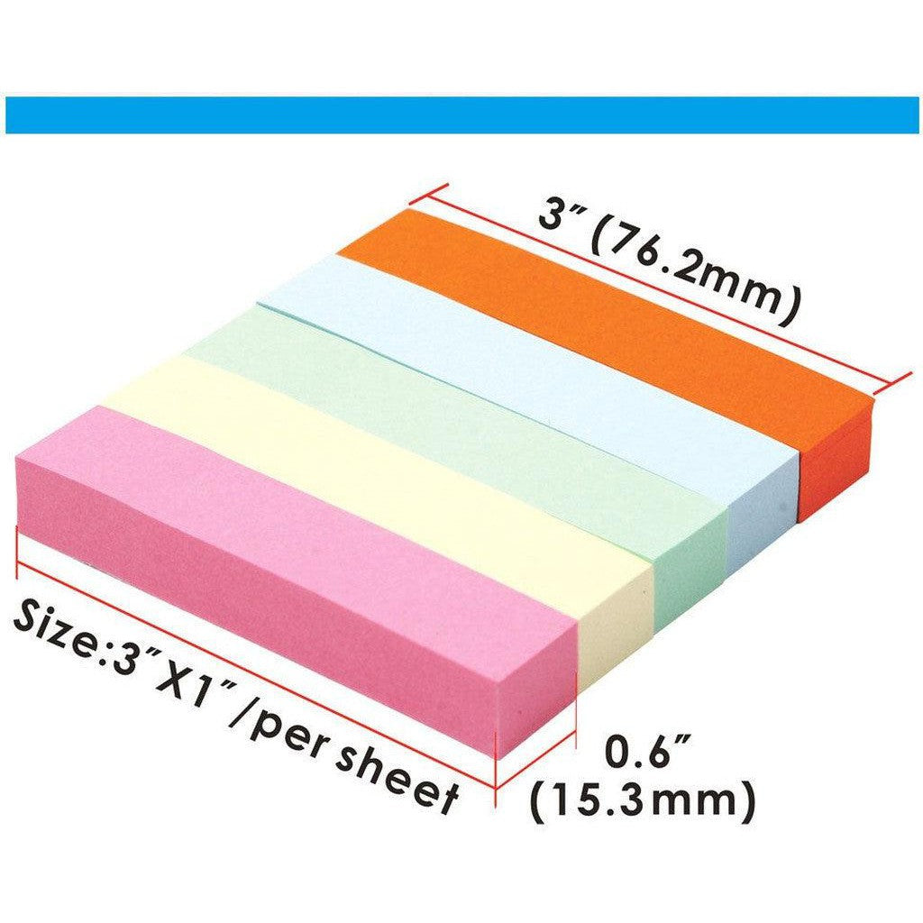 Foska Adhesive Sticky Paper Index Marker G3348-3-Accessories And Organizers-Foska-Star Light Kuwait