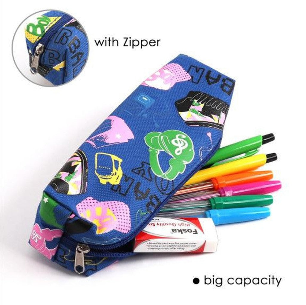 Foska Knight Printing 300D Polyester Cool Design School Pencil Bag Bd2004-School Supplies-Foska-Star Light Kuwait