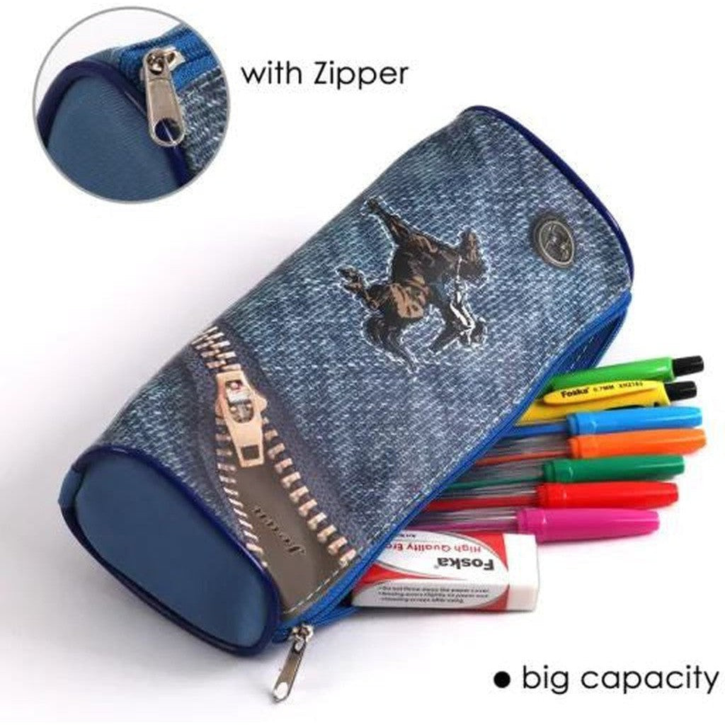 Foska Knight Printing 300D Polyester Triangle Shape Pencil Bag Bd2025-School Supplies-Foska-Star Light Kuwait