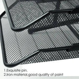 Foska-Layers Metal Mesh Office Organizer File Tray-Accessories And Organizers-Foska-Star Light Kuwait