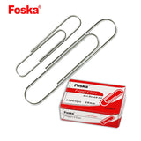 Foska Paper Clips 28Mm As-02 100clips/Box 10Box/Packet