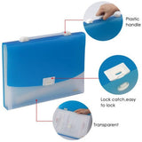 Foska Office And Student A4 Transparent Color Expanding File-Filiing Accessories-Foska-Star Light Kuwait