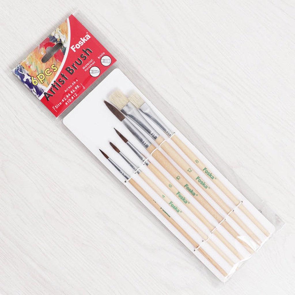 Foska Paint Brush Ab 6-Art Sets And Material-Foska-Star Light Kuwait