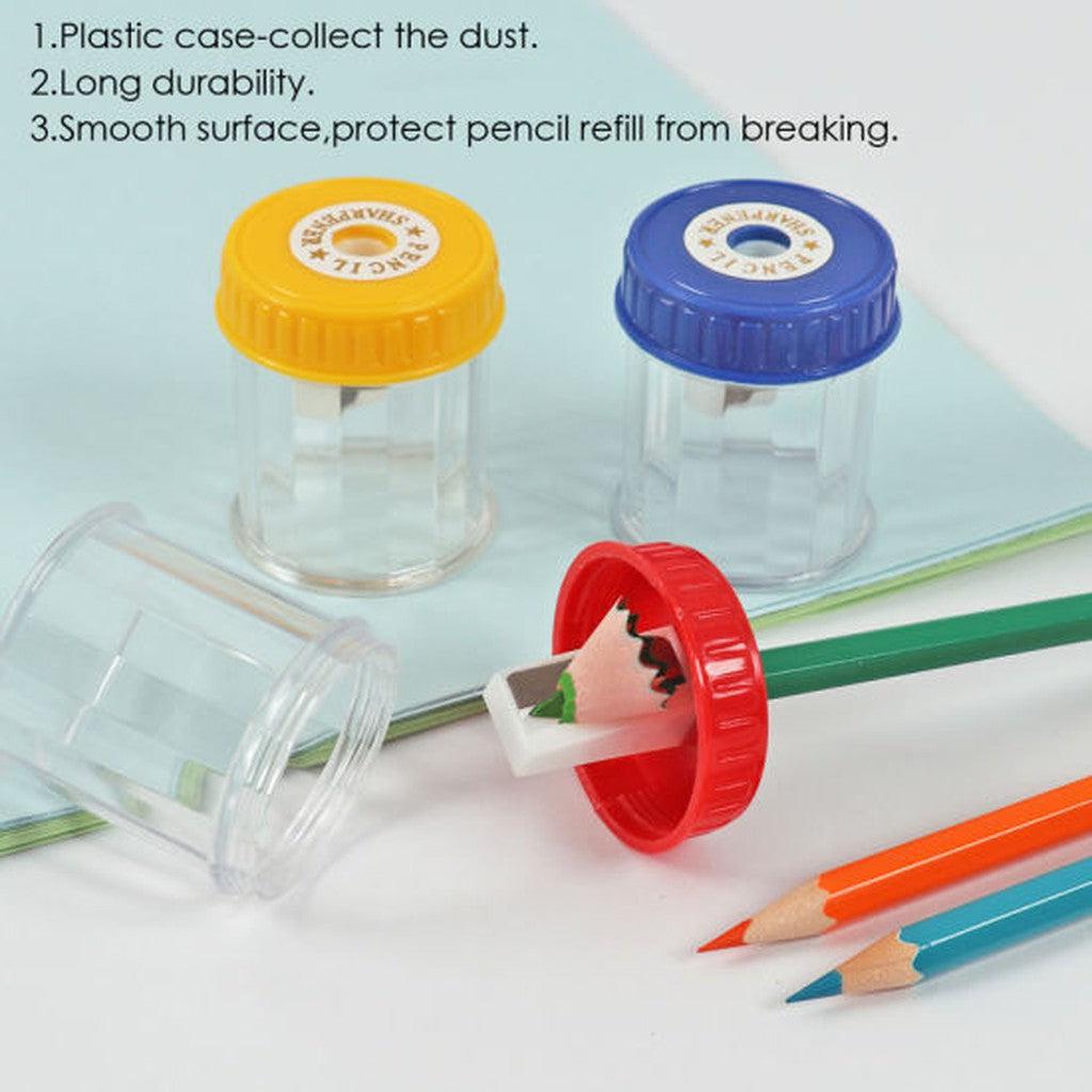 Foska Plastic Bin Sharpener At-4016 12Pcs/Box-Pencils-Foska-Box-Star Light Kuwait