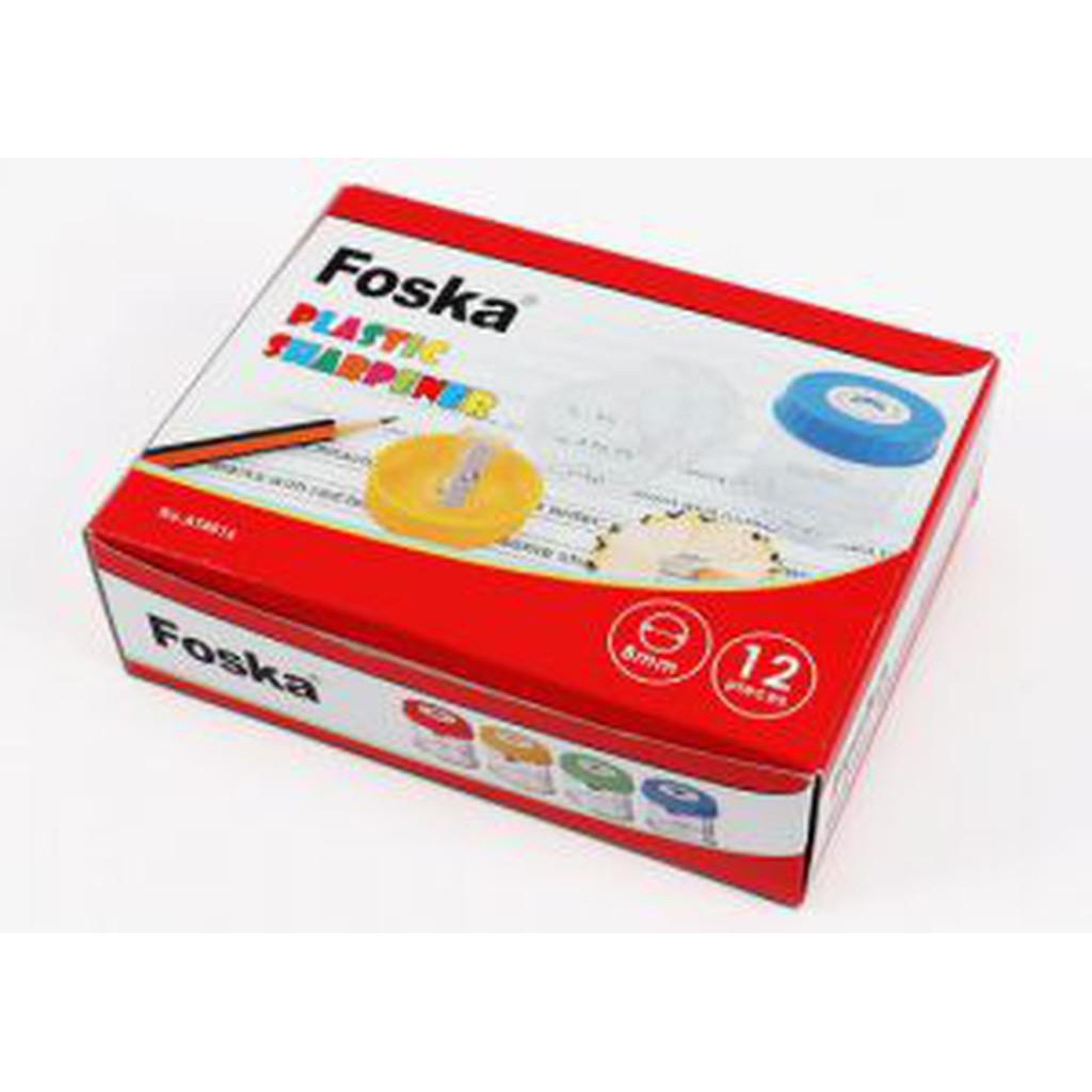 Foska Plastic Bin Sharpener At-4016 12Pcs/Box-Pencils-Foska-Box-Star Light Kuwait