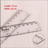Foska Plastic Ruler 15Cm As0315 1-Accessories And Organizers-Foska-Star Light Kuwait