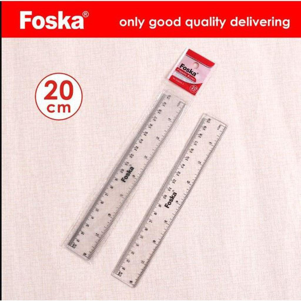 Foska Plastic Ruler 20Cm As0320 2-Accessories And Organizers-Foska-Star Light Kuwait