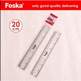 Foska Plastic Ruler 20Cm As0320 2-Accessories And Organizers-Foska-Star Light Kuwait