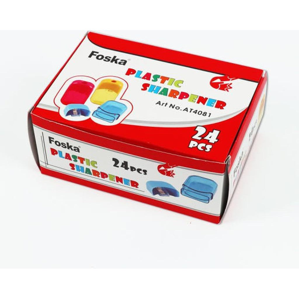 Foska Plastic Sharpener At 4081-School Supplies-Foska-Box-Star Light Kuwait