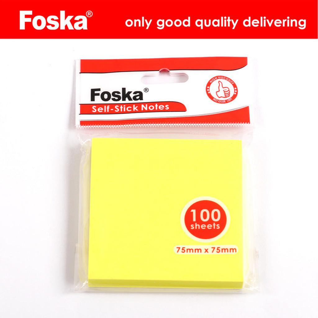 Foska Self Stick Notes 100 Sheets X 12 Sets-Accessories And Organizers-Foska-Star Light Kuwait