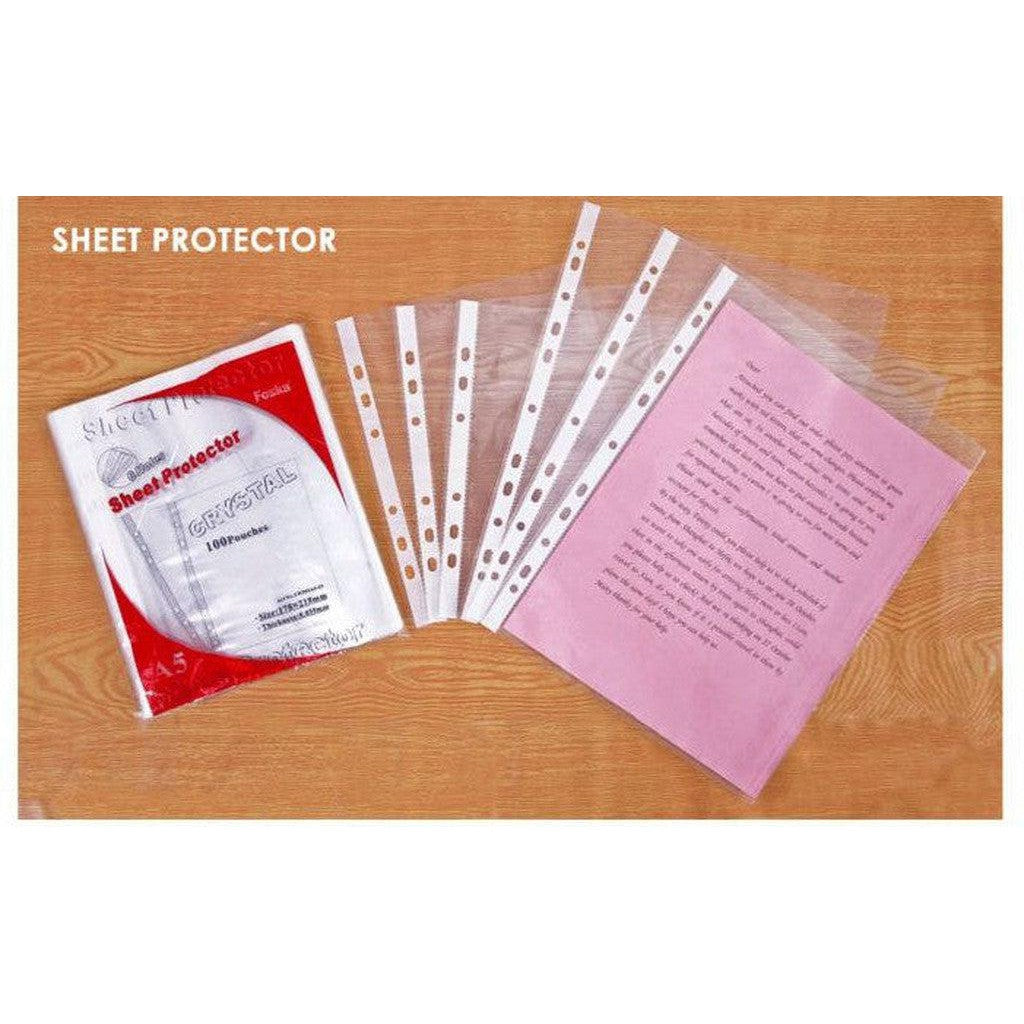 Foska Sheet Protectors 80Mic 25Pc/Pkt-Filiing Accessories-Foska-Star Light Kuwait