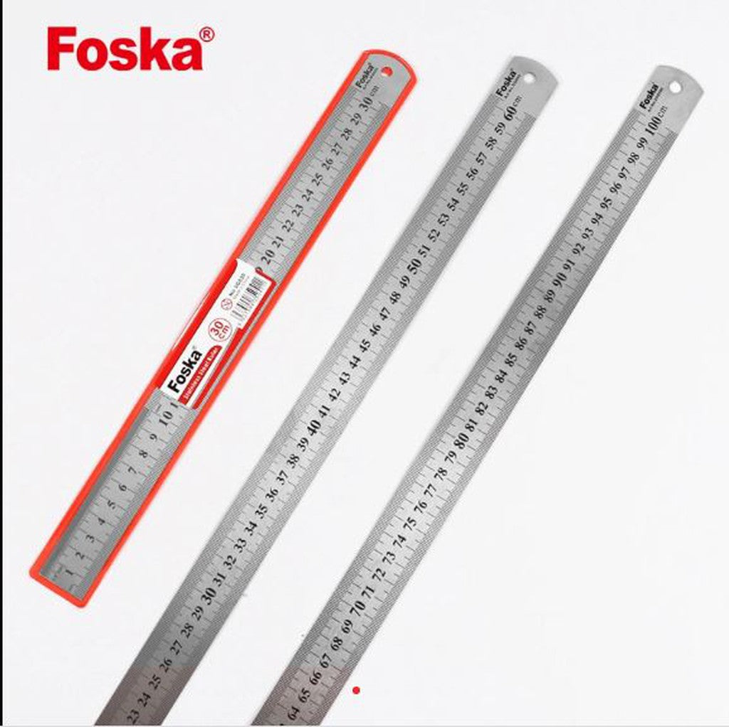 Foska Stainless Steel Ruler 15Cm Sg015-Accessories And Organizers-Foska-Star Light Kuwait