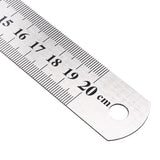 Foska Stainless Steel Ruler 20Cm (Sg020)-Accessories And Organizers-Foska-Star Light Kuwait