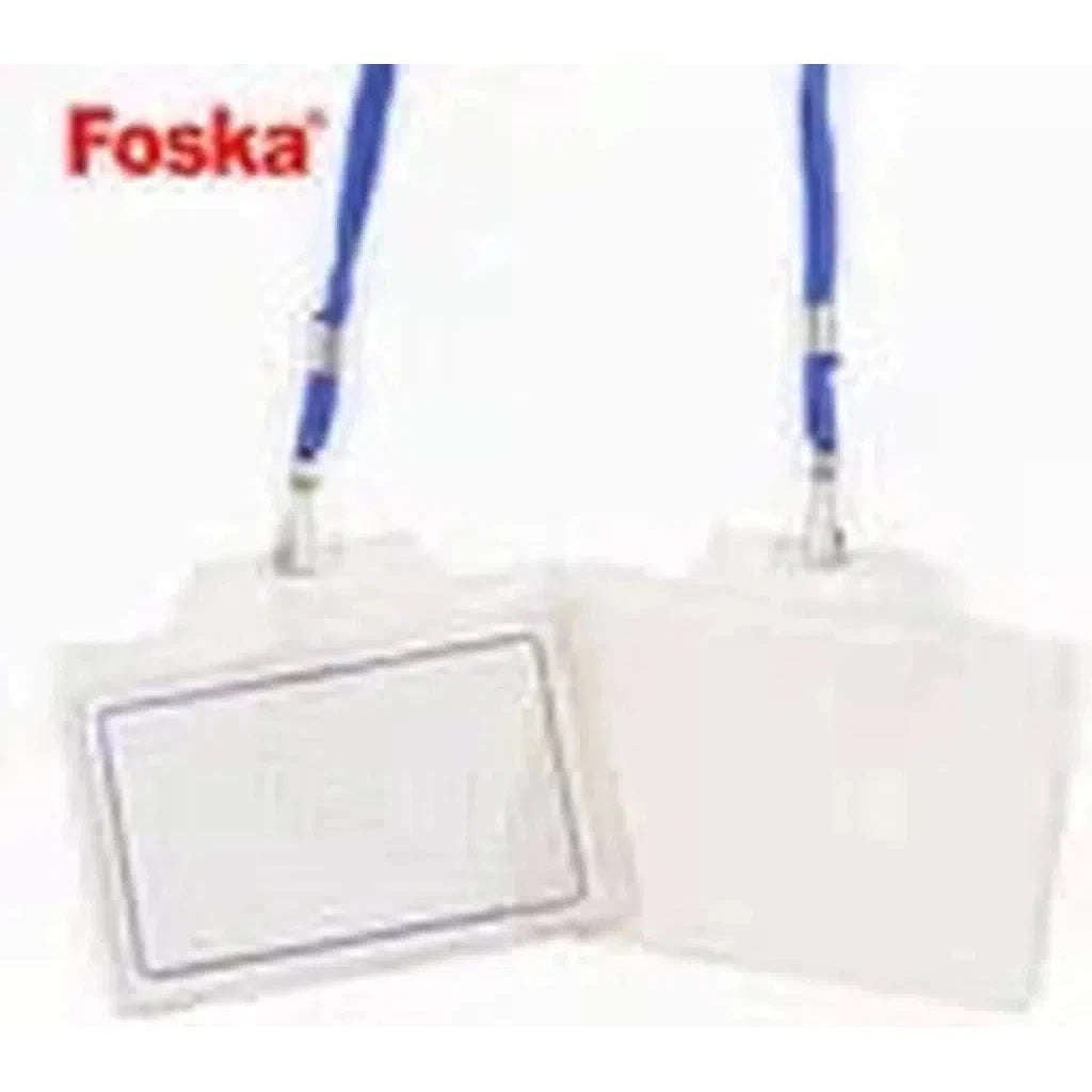 Foska Stationery Office School Good Quality Name Badge With Rope-Accessories And Organizers-Foska-Star Light Kuwait