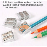 Foska Two Holes Aluminum Pencil Sharpener A1006-Pencils-Foska-Star Light Kuwait