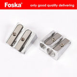 Foska Two Holes Aluminum Pencil Sharpener A1006-Pencils-Foska-Star Light Kuwait