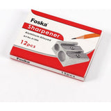 Foska Two Holes Aluminum Pencil Sharpener A1006-Pencils-Foska-Star Light Kuwait