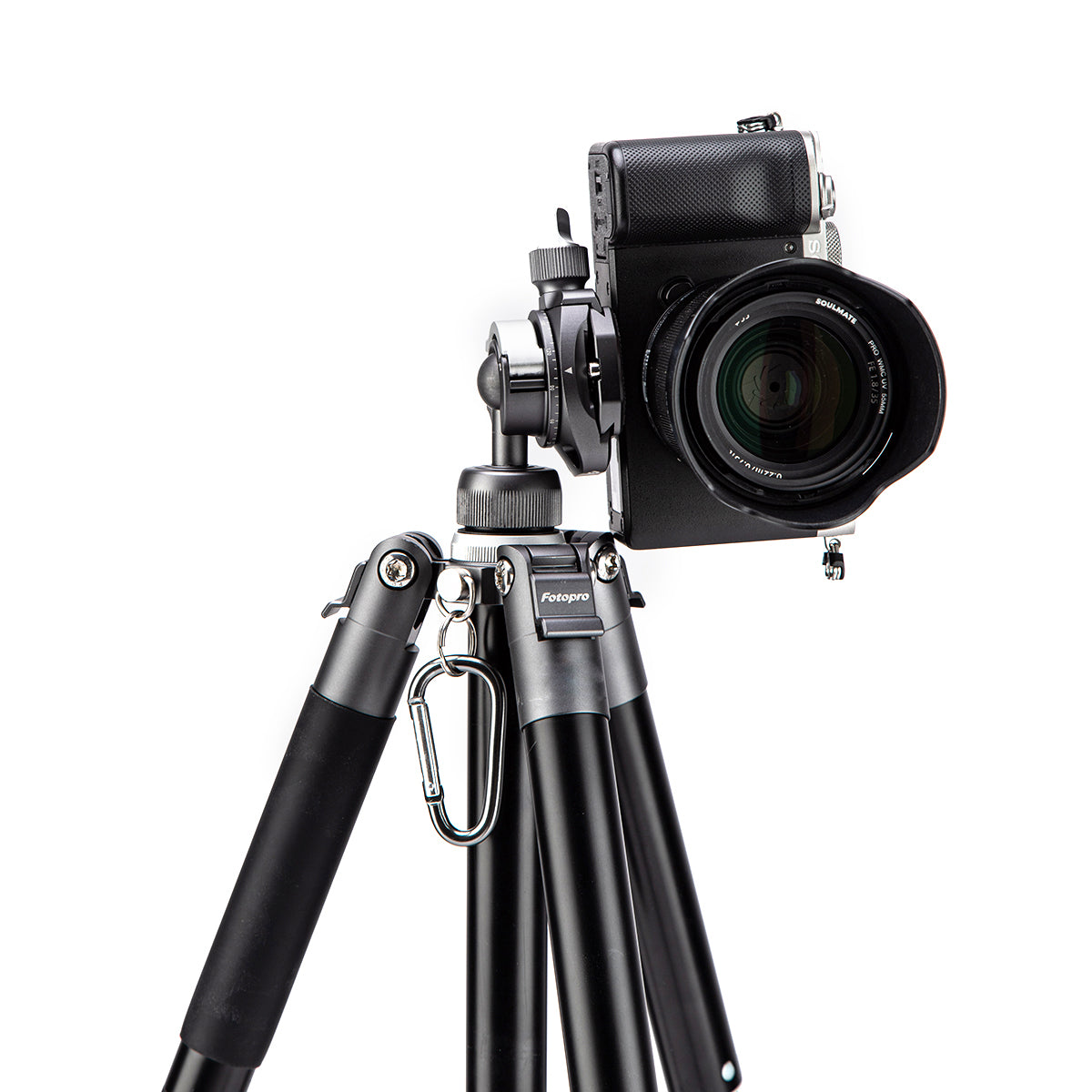 Fotopro Compact Aluminum Travel Tripod, FREE-1 GRAY - Gray - Star Light Kuwait