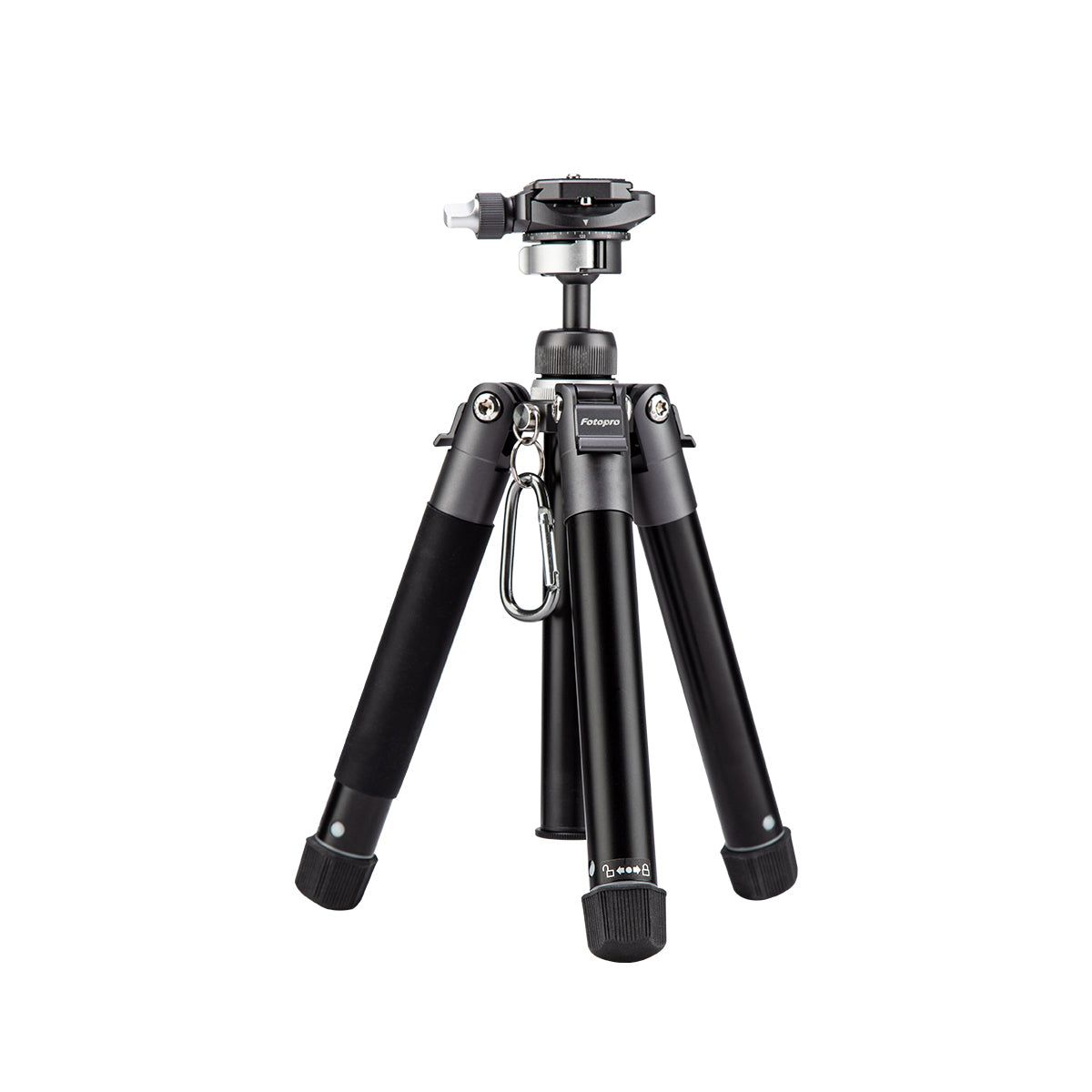 Fotopro Compact Aluminum Travel Tripod, FREE-1 GRAY - Gray - Star Light Kuwait