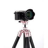 Fotopro Compact Aluminum Travel Tripod, FREE-1 ROSE GOLD - Rose Gold - Star Light Kuwait