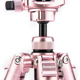 Fotopro Compact Aluminum Travel Tripod, FREE-1 ROSE GOLD - Rose Gold - Star Light Kuwait