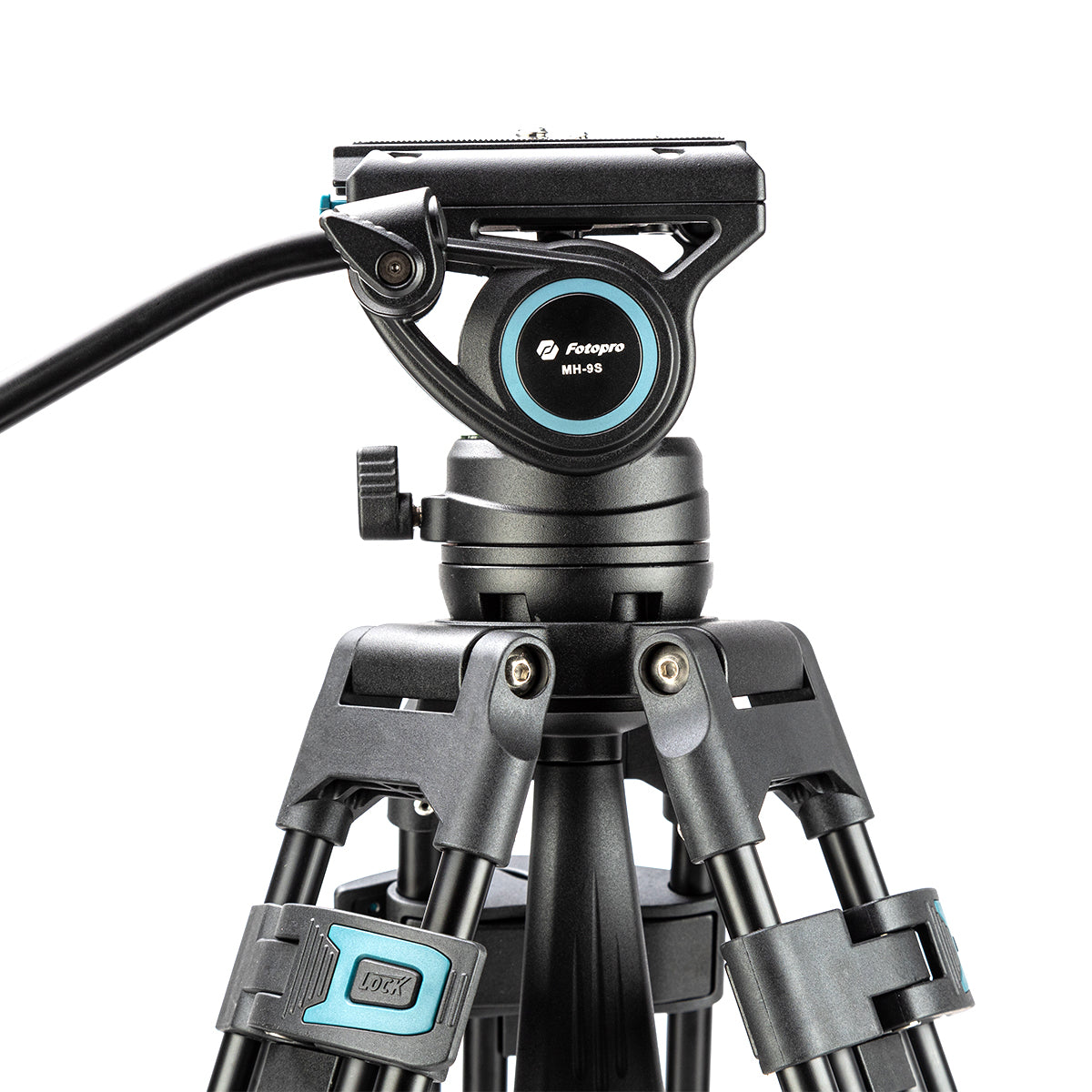 Fotopro Heavy Duty Fluid Head Aluminum Alloy Video Tripod, DV-3A - Black - Star Light Kuwait