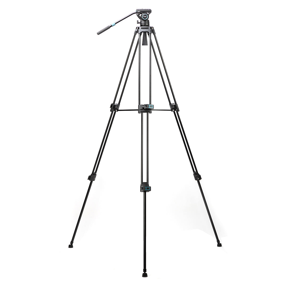 Fotopro Heavy Duty Fluid Head Aluminum Alloy Video Tripod, DV-3A - Black - Star Light Kuwait