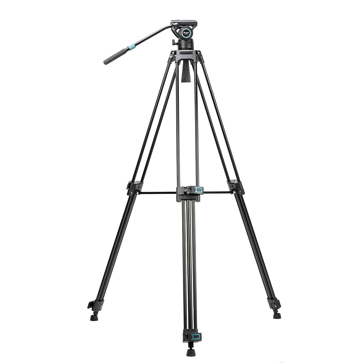 Fotopro Heavy Duty Fluid Head Aluminum Alloy Video Tripod, DV-3A - Black - Star Light Kuwait