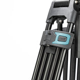 Fotopro Heavy Duty Fluid Head Aluminum Alloy Video Tripod, DV-3A - Black - Star Light Kuwait